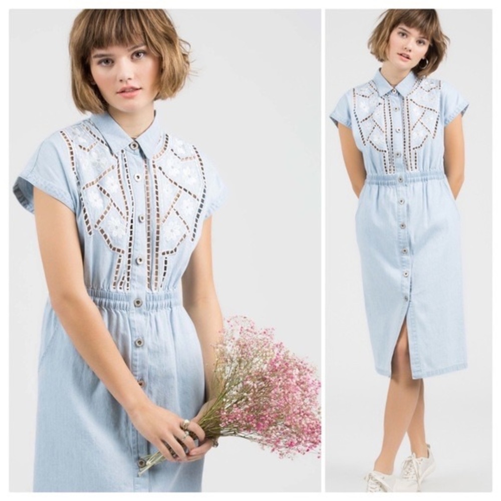 POL Polly Farms Prairie Blue Gingham Dress - Picture 6 of 9